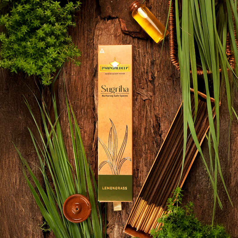 Mangaldeep Sugriha Mosquito Repellant Incense - Lemongrass Mangaldeep Sugriha Mosquito Repellant Incense - Lemongrass