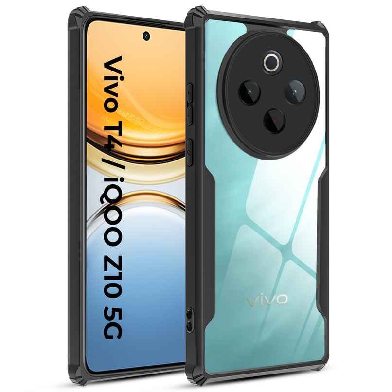 Artistque Case for Vivo T4 5G | iQOO Z10 5G Back Cover | Transparent Shockproof TPU Cover