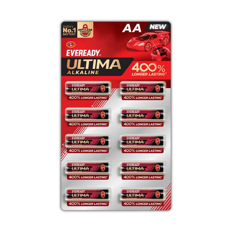 Eveready Ultima Alkaline AA Battery | 400% Longer Lasting