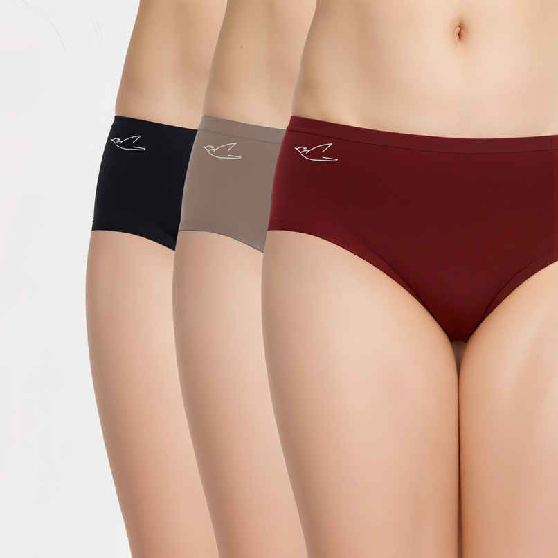 Freecultr Women's Cotton Hipster | Black, Nude, Red - 2XL