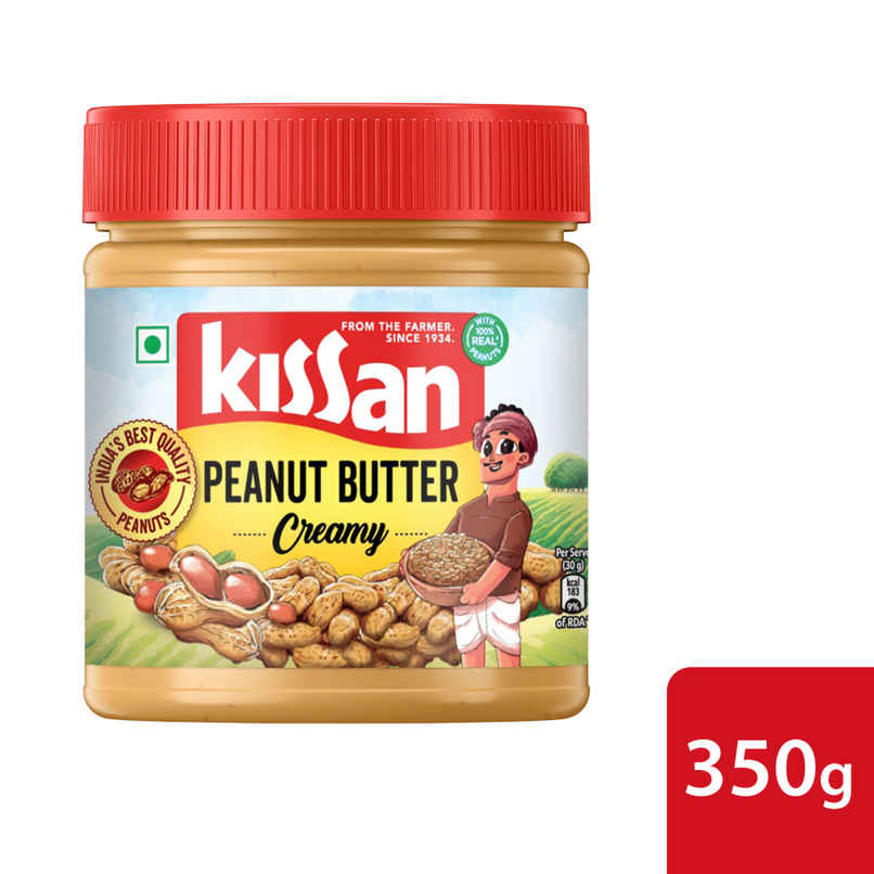 Kissan Creamy Peanut Butter | Made with India's Best Quality Peanuts | High Protein