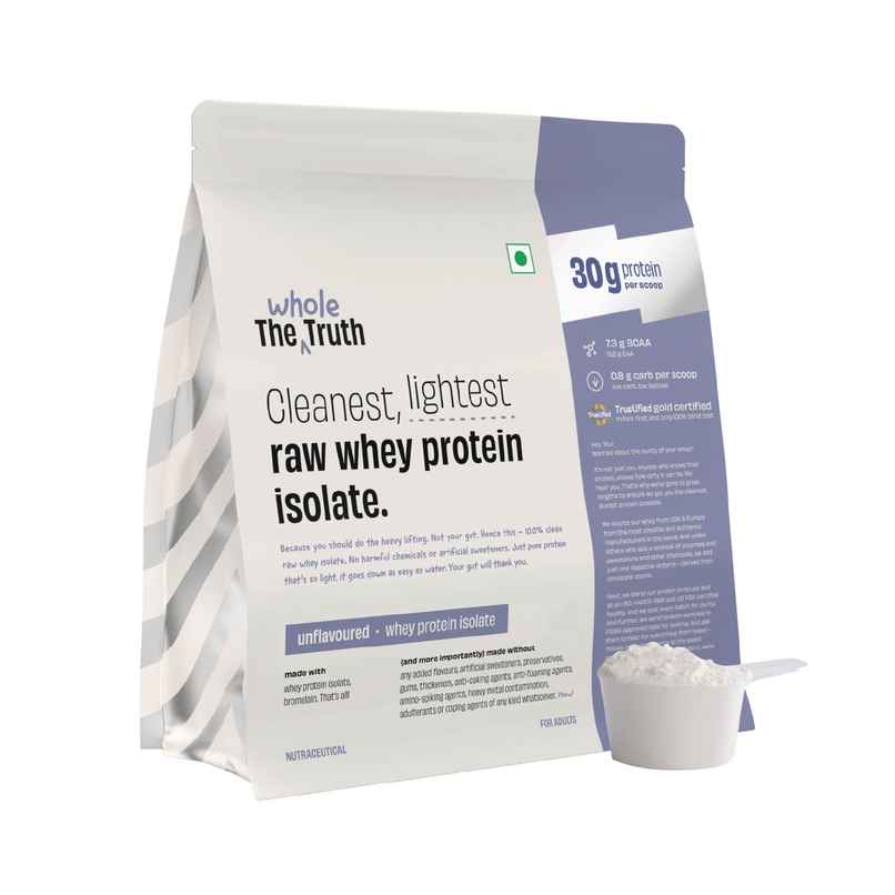 The Whole Truth Unflavoured Whey Protein Isolate (30g Protein Per Scoop)