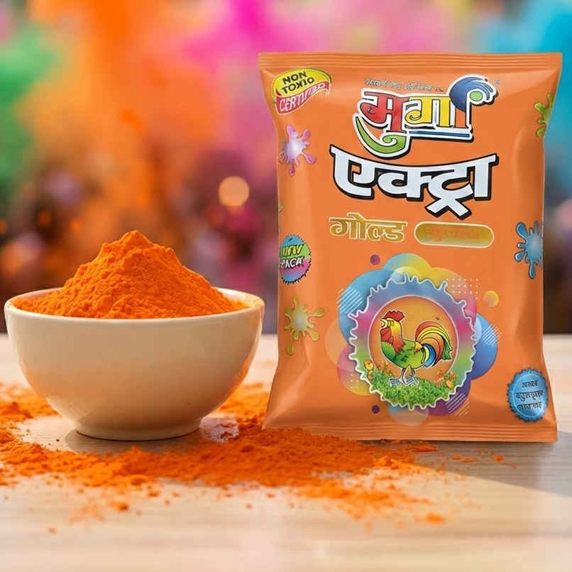 Extra Gold Holi Gulal | Orange | Cock Extra Gold Holi Gulal | Orange | Cock