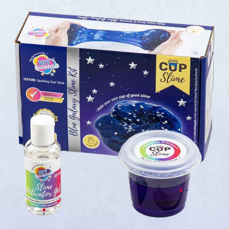 Wembley Blue Galaxy Fluffy Slime Kit - Creative Slime Making Kit for Kids 8+