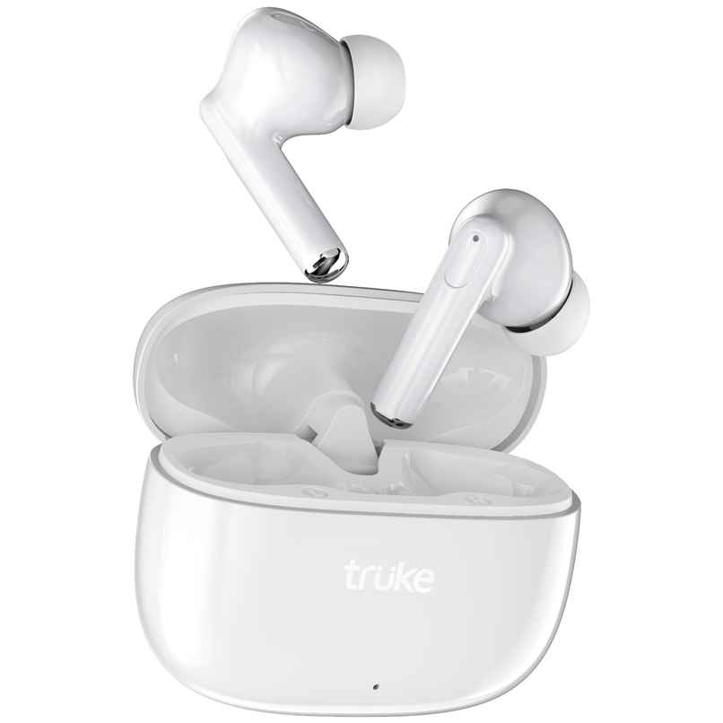 Truke Elite Truly Wireless Earbuds with 70h Playtime | ENC | Fast Charge - White Truke Elite Truly Wireless Earbuds with 70h Playtime | ENC | Fast Charge - White