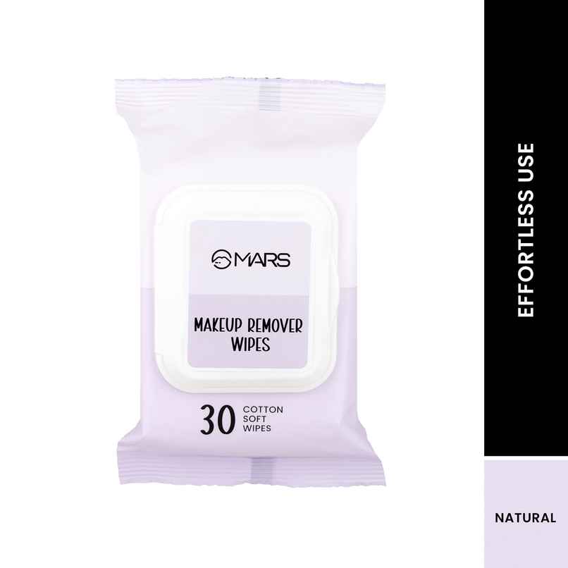 MARS Cosmetics Makeup Remover Wet Wipes For Face 30 Cotton Soft Wipes 1.0 PIECE