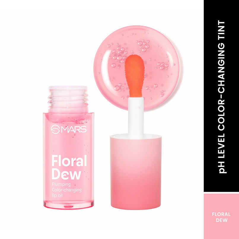 MARS Cosmetics Plumping Color Changing Lip Oil (4.8ml) (FLORAL DEW) With Fat Applicator MARS Cosmetics Plumping Color Changing Lip Oil (4.8ml) (FLORAL DEW) With Fat Applicator