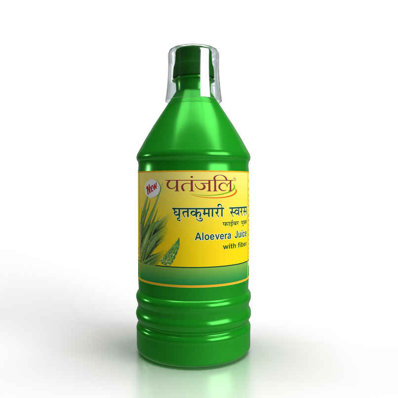Patanjali Aloevera Juice with Fibre Healthy Aloe Vera Drink Ghrita Kumari Juice
