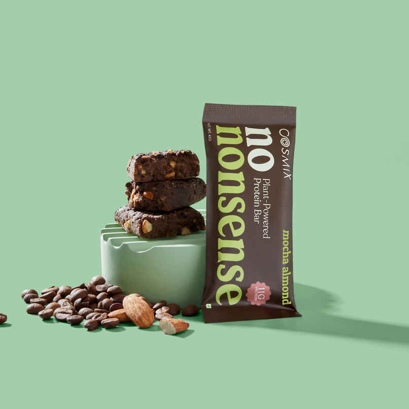 Cosmix No-Nonsense Protein Bar | Mocha Almond | 11g Protein
