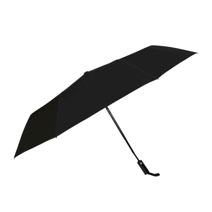 Fendo 3-Fold Auto Open Close Umbrella | Compact, Windproof, UV Coated | Black - 23.5 in