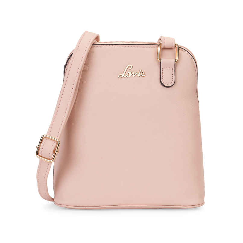 Lavie Women's Merlin Vertical Dome Cross Body Sling Bag | Ladies Purse Handbag | Light Pink