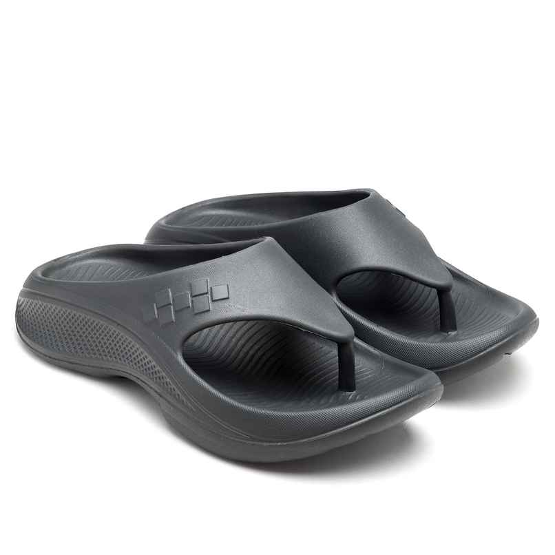 Asian Safari-01 Men Slippers Dark-Grey (Size-7)