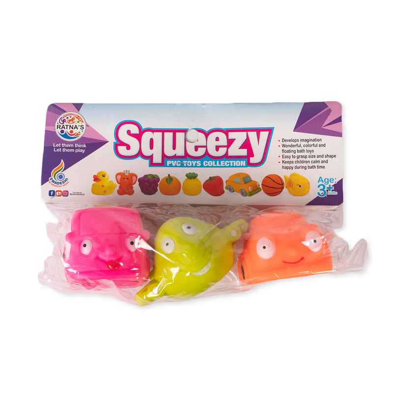 Ratna's Squeezy Transport 3 Pcs | Assorted