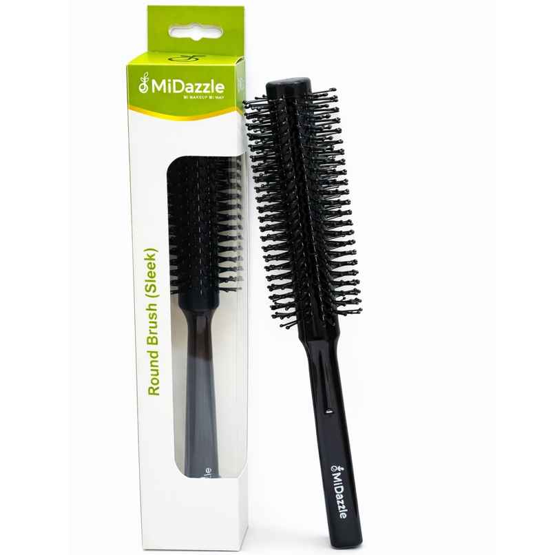 Midazzle Round Hair Brush for Volumizing, Curling & Straightening |MIHB0041 | Assorted