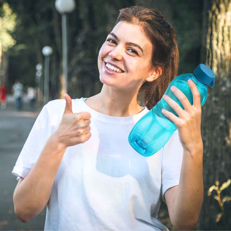 Flair Aqua Pet Bottle With Regular Cap 1000 ml - Blue & Green Flair Aqua Pet Bottle With Regular Cap 1000 ml - Blue & Green