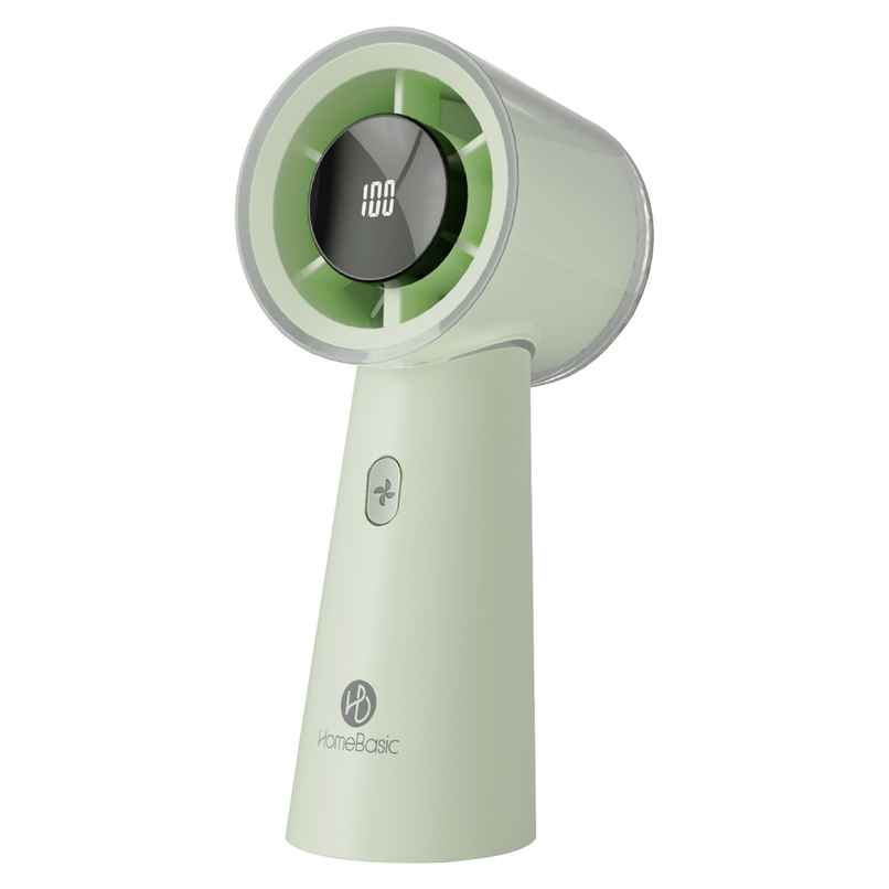 Homebasic Mini USB Portable Handheld Fan, 100-Speed Adjustable, Upto 10000 RPM, Green