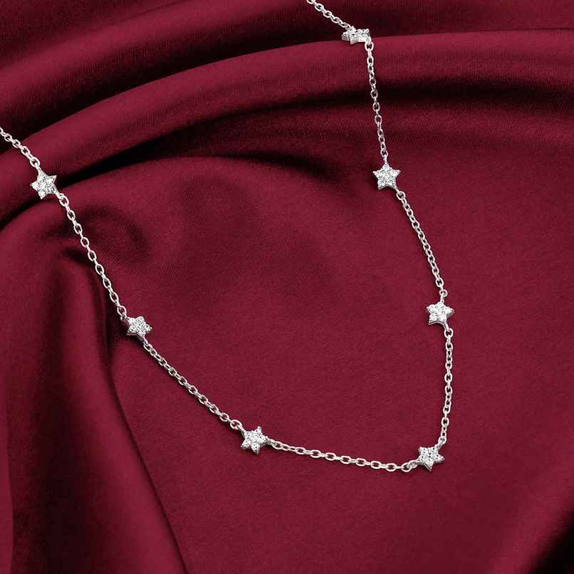 Giva Silver Star Constellation Necklace