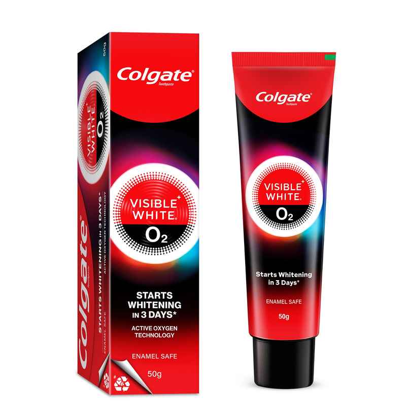 Colgate Visible White O2 Teeth Whitening Toothpaste Colgate Visible White O2 Teeth Whitening Toothpaste