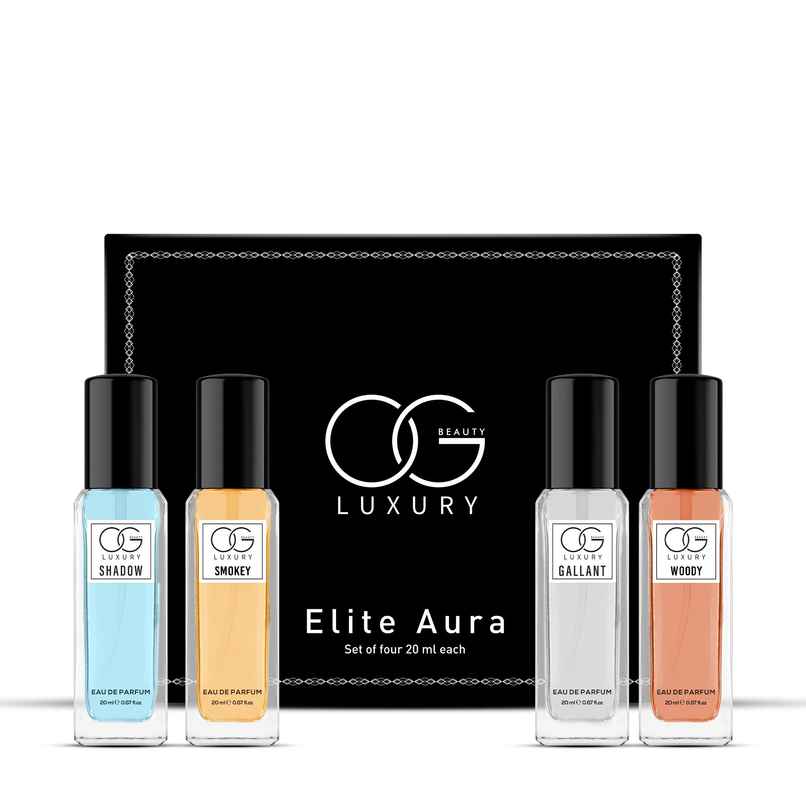 Og Beauty Luxury Elite Aura Eau De Parfum | Pack of 4 for Men