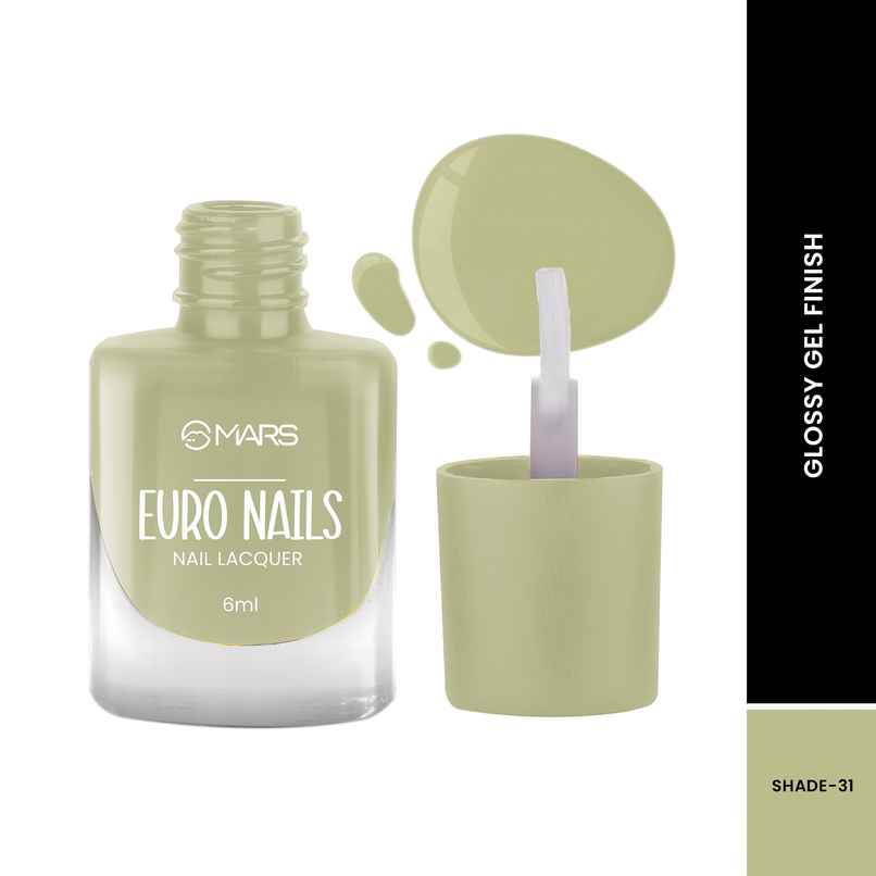 MARS Cosmetics Euro Nail Lacquer (6.0 ml) (Shade-31) | Chip-Resistant Glossy Finish