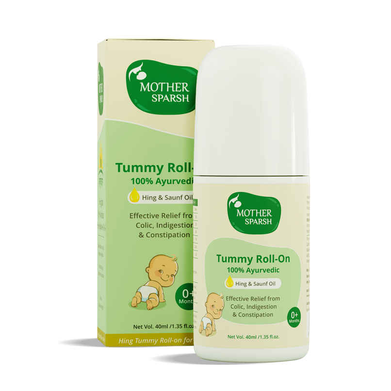Mother Sparsh Tummy Roll On For Baby Colic Relief Constipation And Indigestion With Hing & Saunf Mother Sparsh Tummy Roll On For Baby Colic Relief Constipation And Indigestion With Hing & Saunf