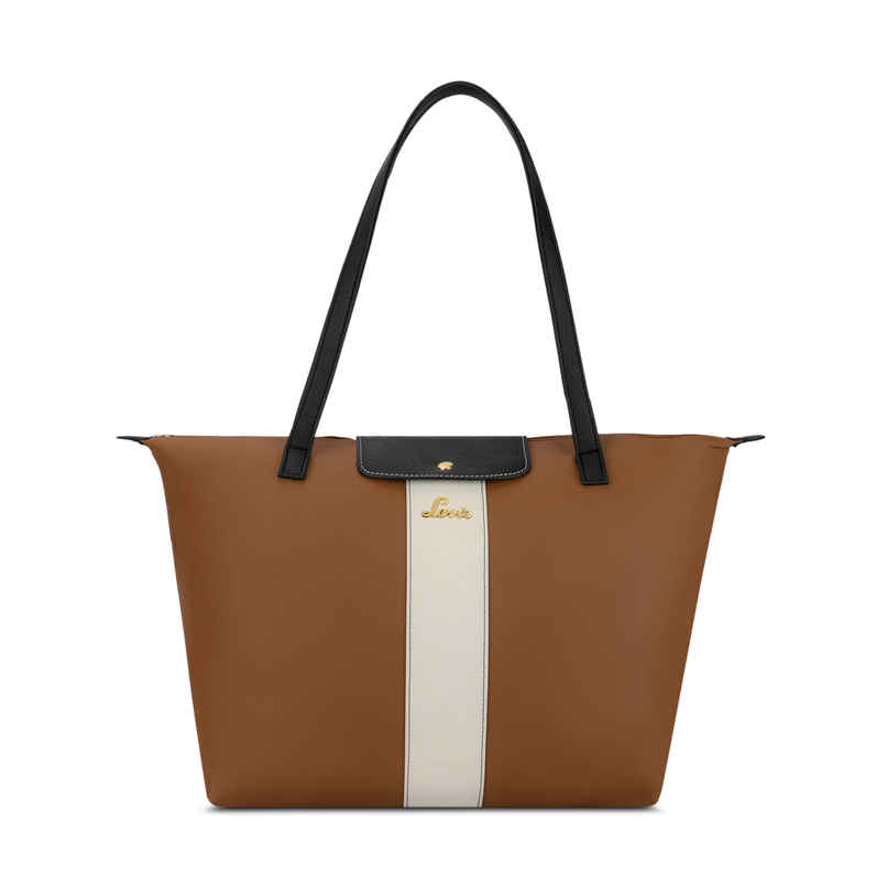 Lavie Women's Colourblock Vincy Tote Handbag | Tan