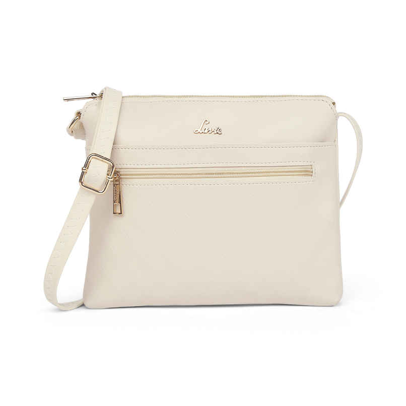 Lavie Women's Slim Top Zip Cross Body Sling Bag | Ladies Purse Handbag | Off White