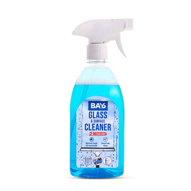 BAY6 Glass and Surface Cleaner 2X Shine Tough Dirt & Grease Removal BAY6 Glass and Surface Cleaner 2X Shine Tough Dirt & Grease Removal