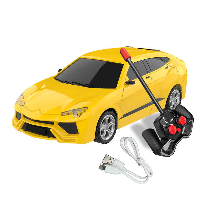 SEEDO Remote Control Car 1:18 , 27 MHz, Type-C Rechargeable, Fast Speed Famous 4W | Yellow