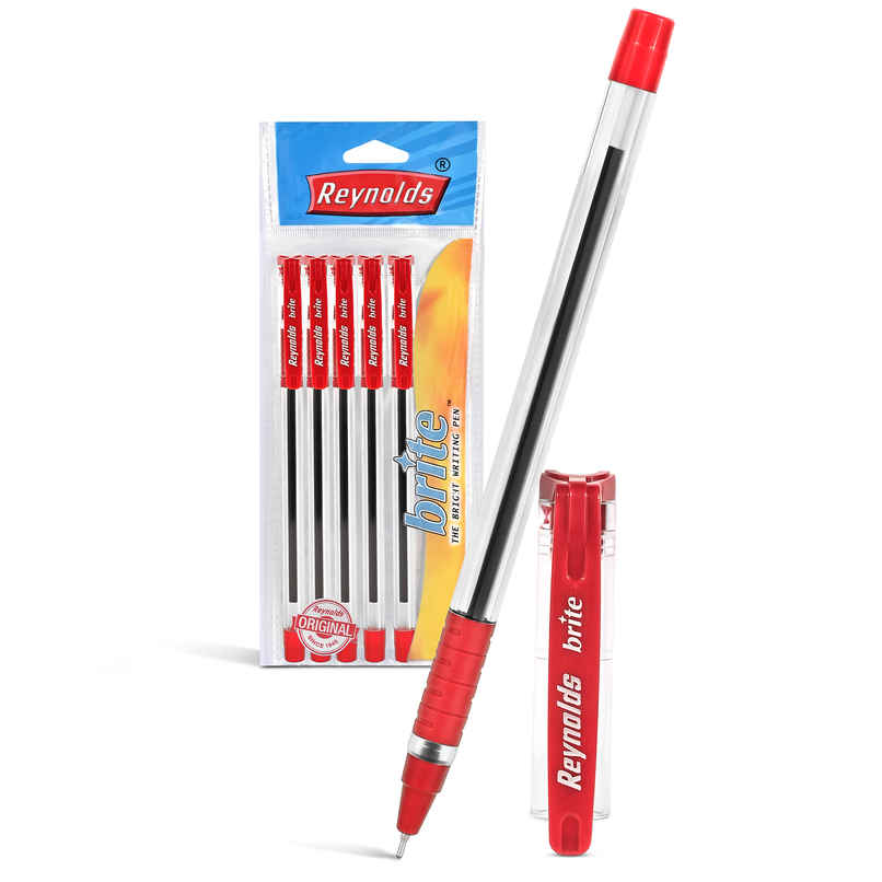Reynolds Brite Ball Pen Set (5 Red Pens) Reynolds Brite Ball Pen Set (5 Red Pens)
