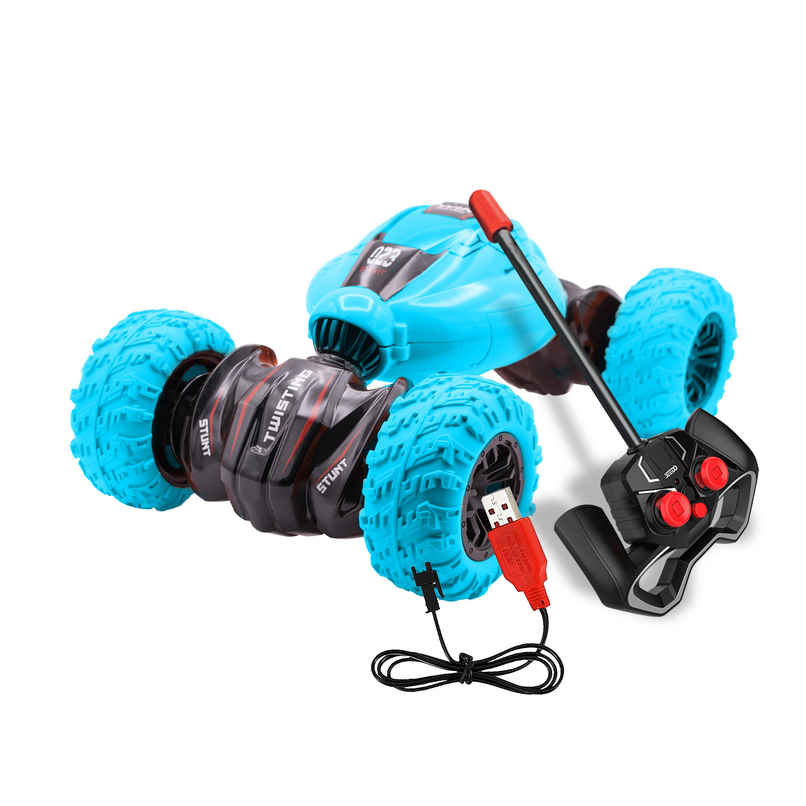 SEEDO Remote Control Car 1:16 , 2.4 GHz, USB Rechargeable, Fast Speed Twisting Stunt Car | Blue