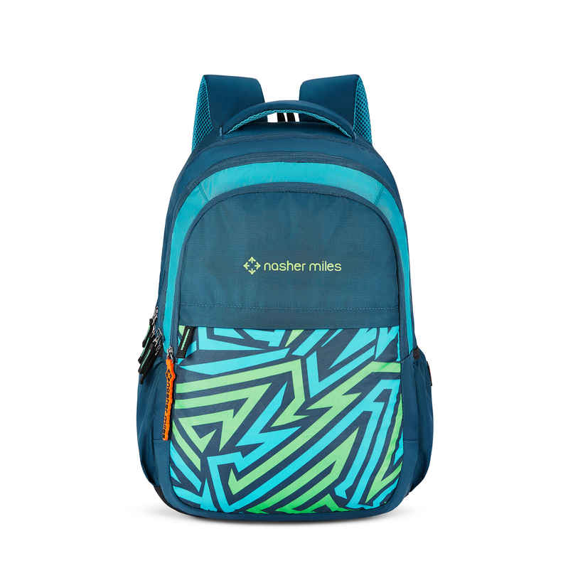 Nasher Miles Backpack for Unisex | Laptop Backpack | Casual Physics | Dark Green - 31L