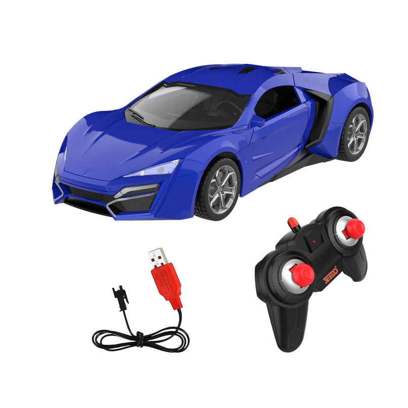 SEEDO Remote Control Car 1:16 , 2.4 GHz, USB Rechargeable, Fast Speed Hyper Beast Car | Blue