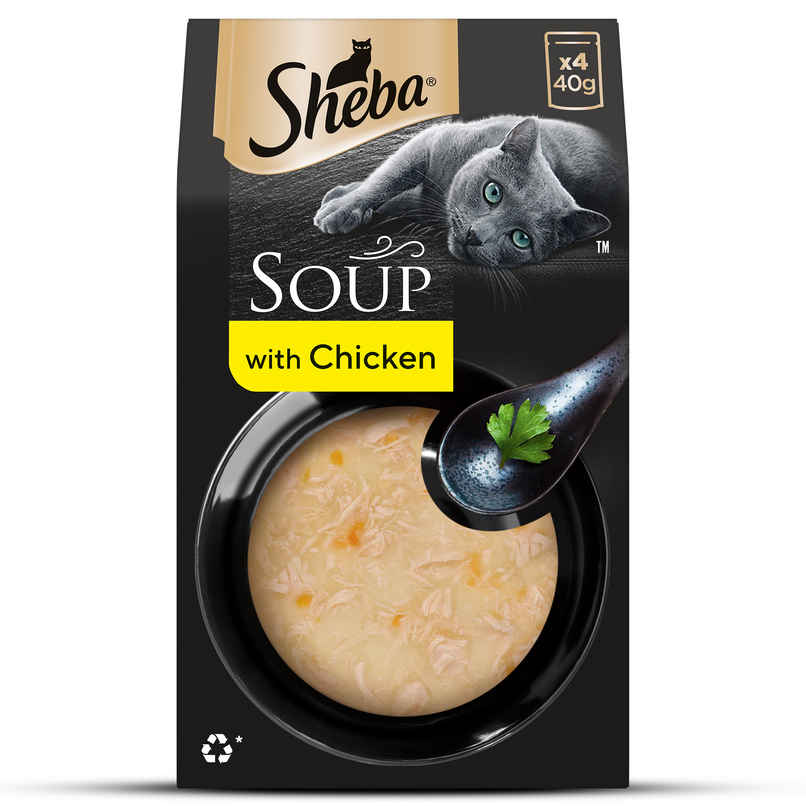 Sheba Soup With Chicken Premium Adult Wet Cat Food Pouches | Tender & Tasty Delight Sheba Soup With Chicken Premium Adult Wet Cat Food Pouches | Tender & Tasty Delight