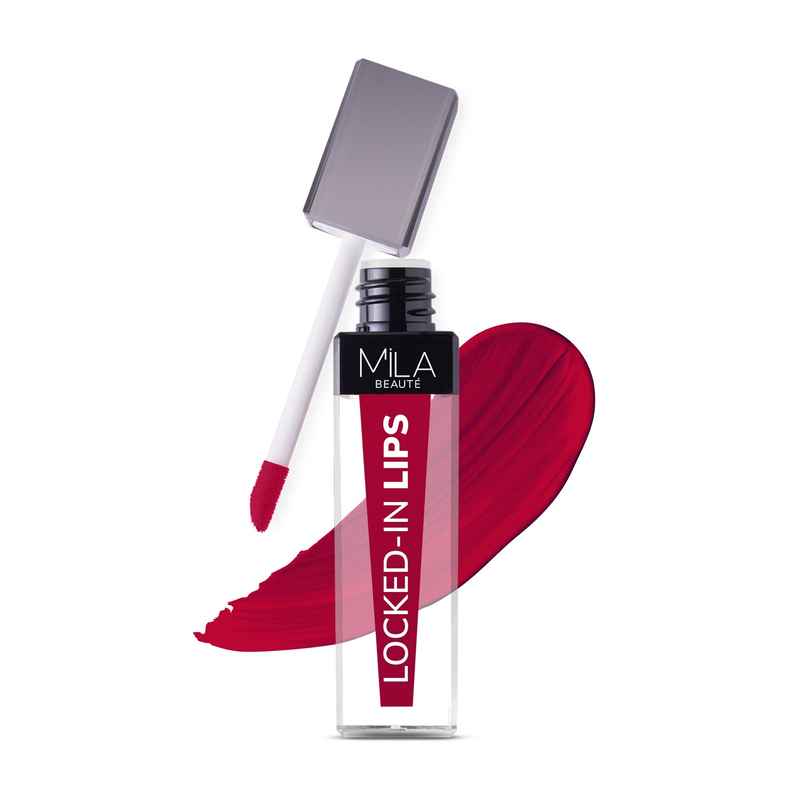Mila Beaute Transfer-Proof Locked-In Liquid Lipstick- 17 Chilled Wine