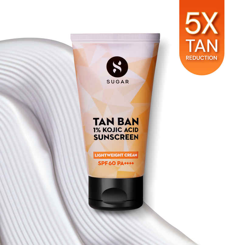 SUGAR Cosmetics Tan Ban 1% Kojic Acid Sunscreen SUGAR Cosmetics Tan Ban 1% Kojic Acid Sunscreen