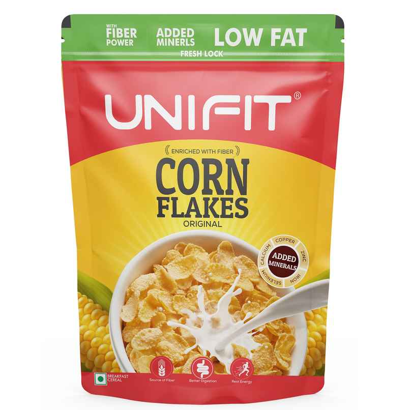 Unifit Corn Flakes | Crispy and Nutritious | Healthy Breakfast Cereal