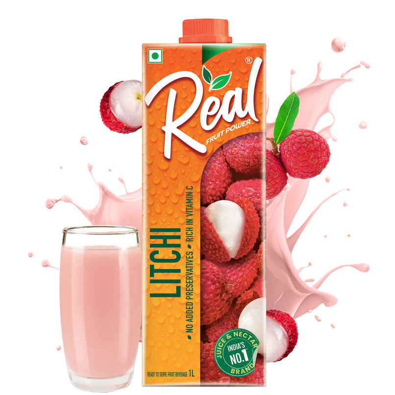 Dabur Real Litchi Fruit Juice | Sweet & Refreshing