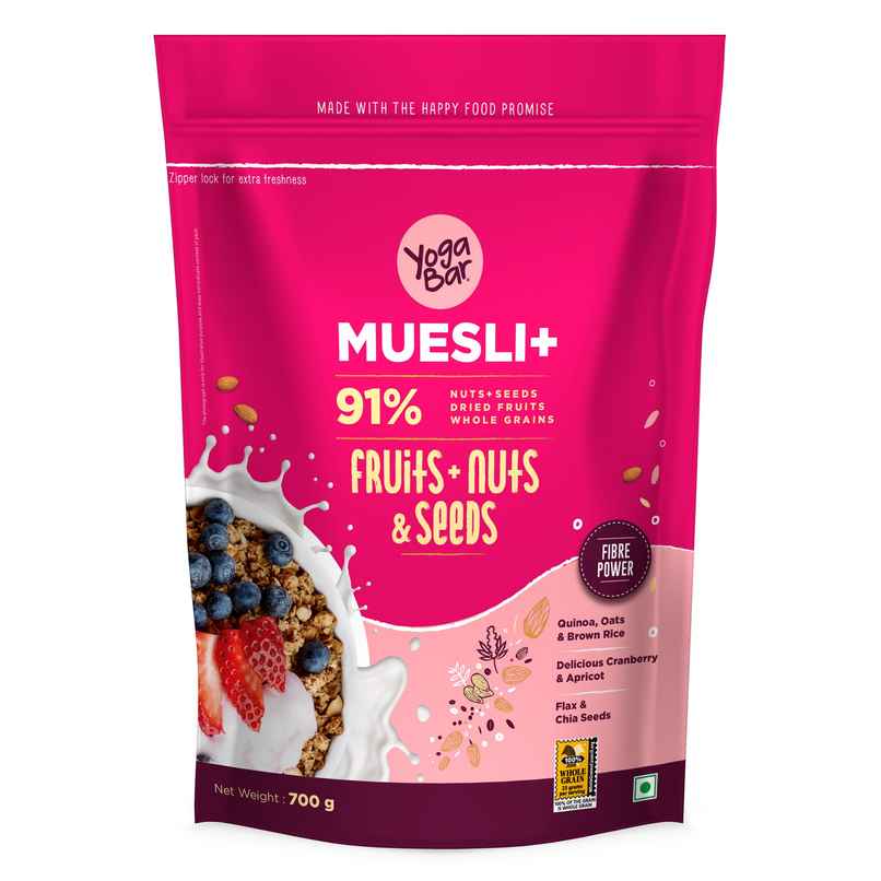 Yoga Bar Breakfast Cereal & Muesli 91%Whole-Grains+Dried Fruits+Fruit and Nut+Seeds,Granola