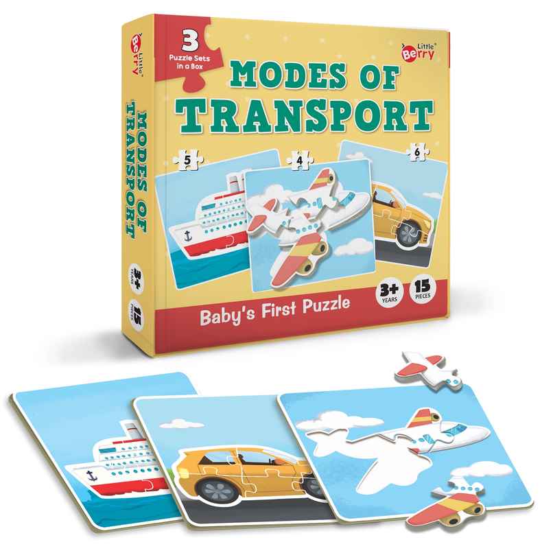 Little Berry Baby's First Puzzle Game: Modes Of Transport | Fun and Educational Jigsaw Puzzle |Lb49