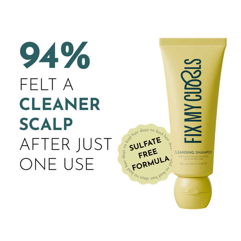 Fix My Curls Cleansing Shampoo | Curly, Wavy, Frizzy Hair|Anti-Dandruff, Sulphate Free Fix My Curls Cleansing Shampoo | Curly, Wavy, Frizzy Hair|Anti-Dandruff, Sulphate Free