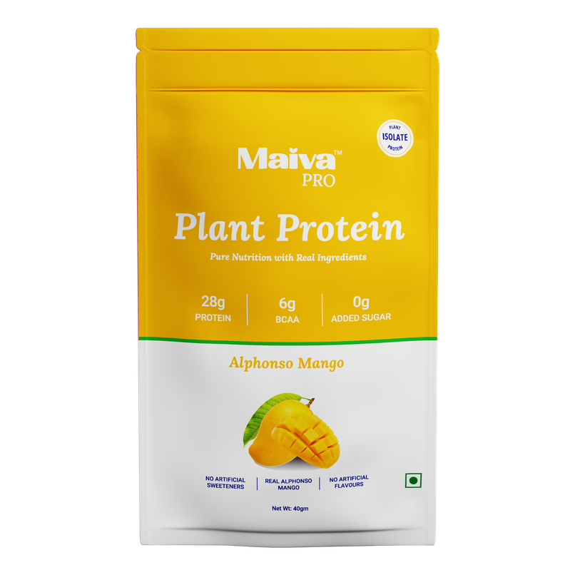 Maiva Pro Plant Protein Powder - Alphonso Mango