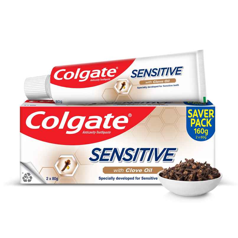 Colgate Sensitive Toothpaste, Everyday Protection With Clove oil for long-term Relief Colgate Sensitive Toothpaste, Everyday Protection With Clove oil for long-term Relief