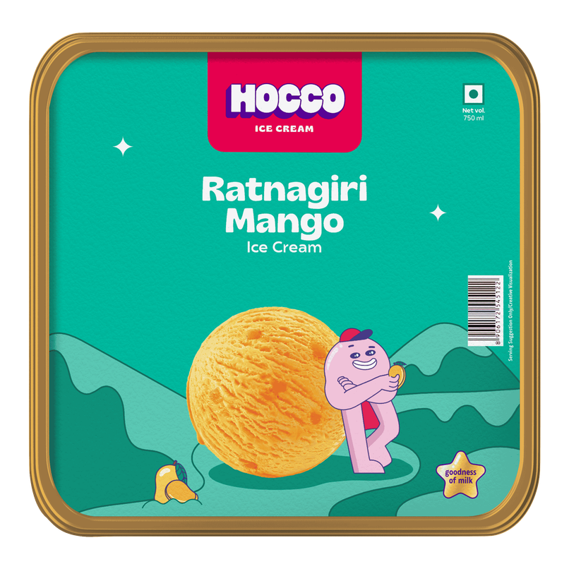 Hocco Ratnagiri Mango Ice Cream Tub