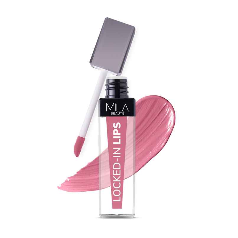 Mila Beaute Transfer-Proof Locked-In Liquid Lipstick- 01 Sweet Berry Mila Beaute Transfer-Proof Locked-In Liquid Lipstick- 01 Sweet Berry