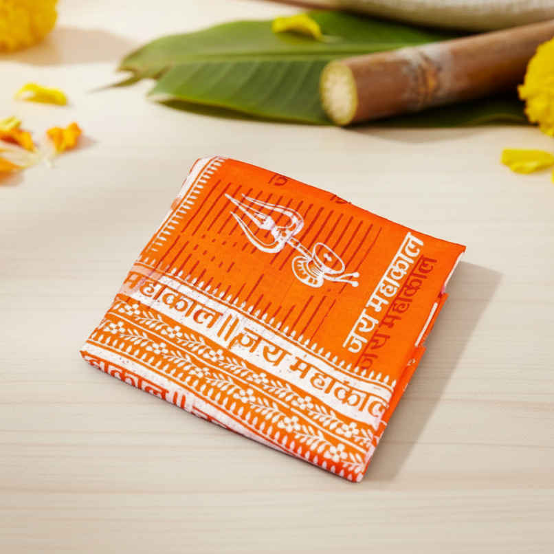 Servdharm Mahakal Gamcha | Orange | ServDharm Servdharm Mahakal Gamcha | Orange | ServDharm