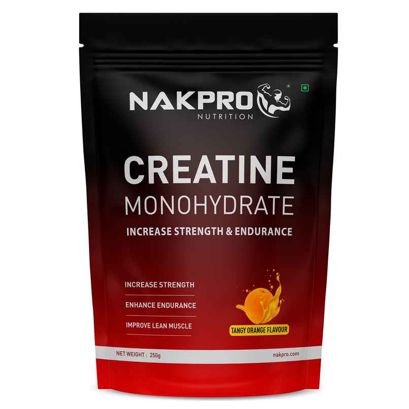 Nakpro Micronised Creatine Monohydrate Powder (Tangy Orange)