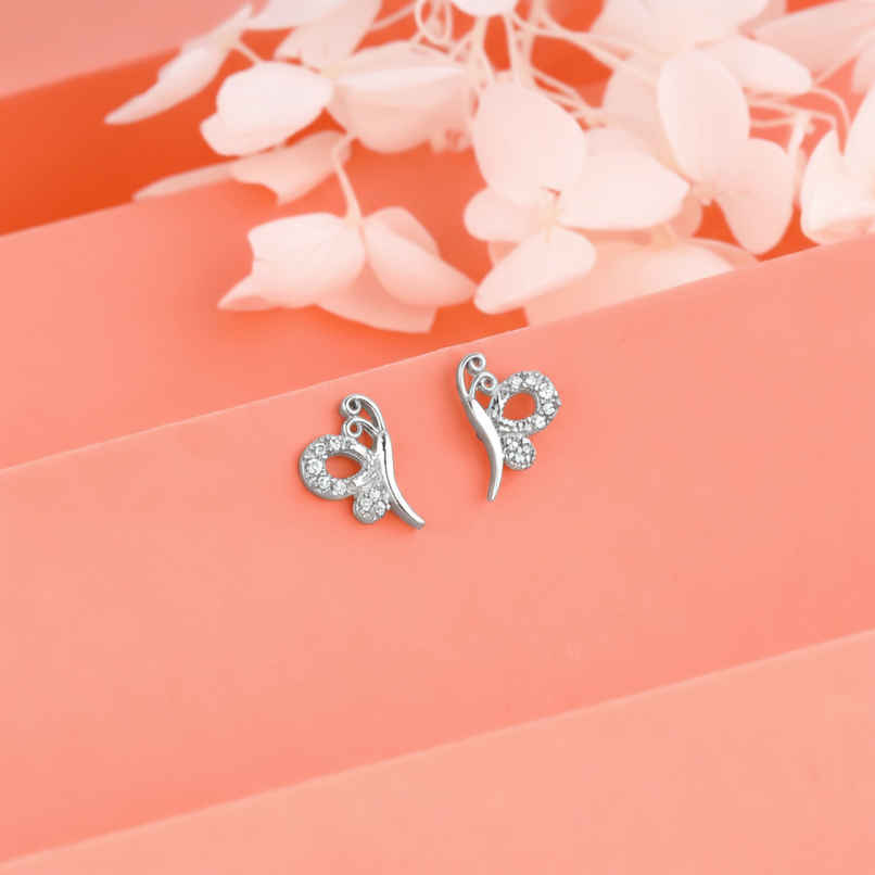Giva Silver Love Like A Butterfly Studs Giva Silver Love Like A Butterfly Studs