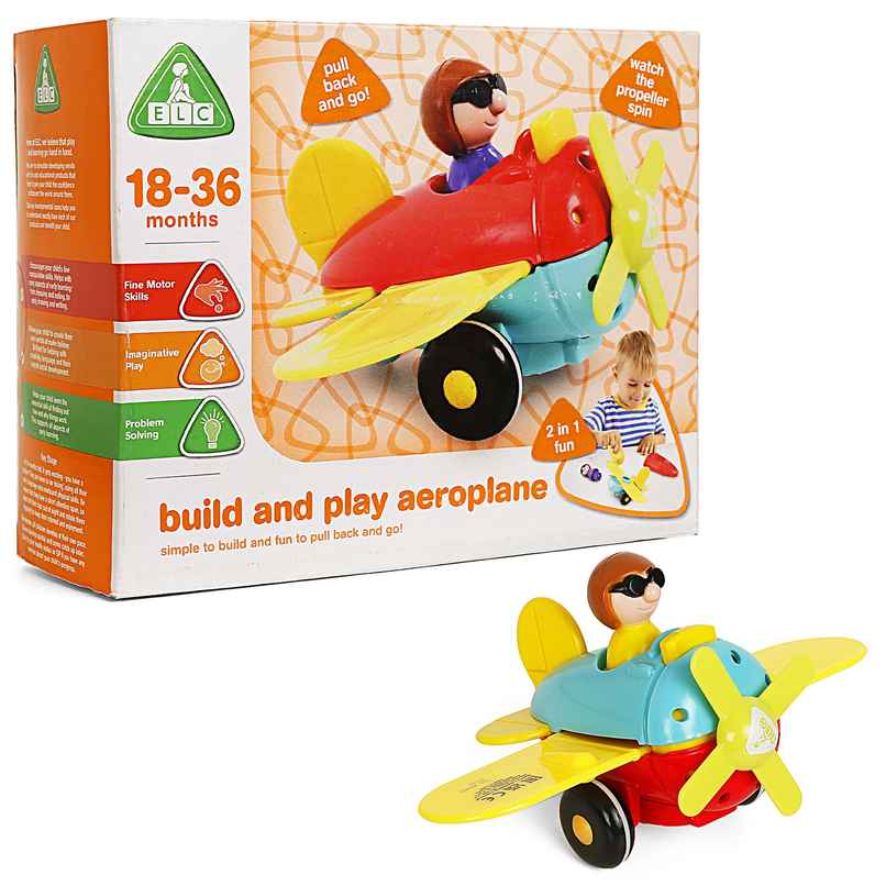 Hamley's ELC Build & Play Aeroplane Multicolour 18M+