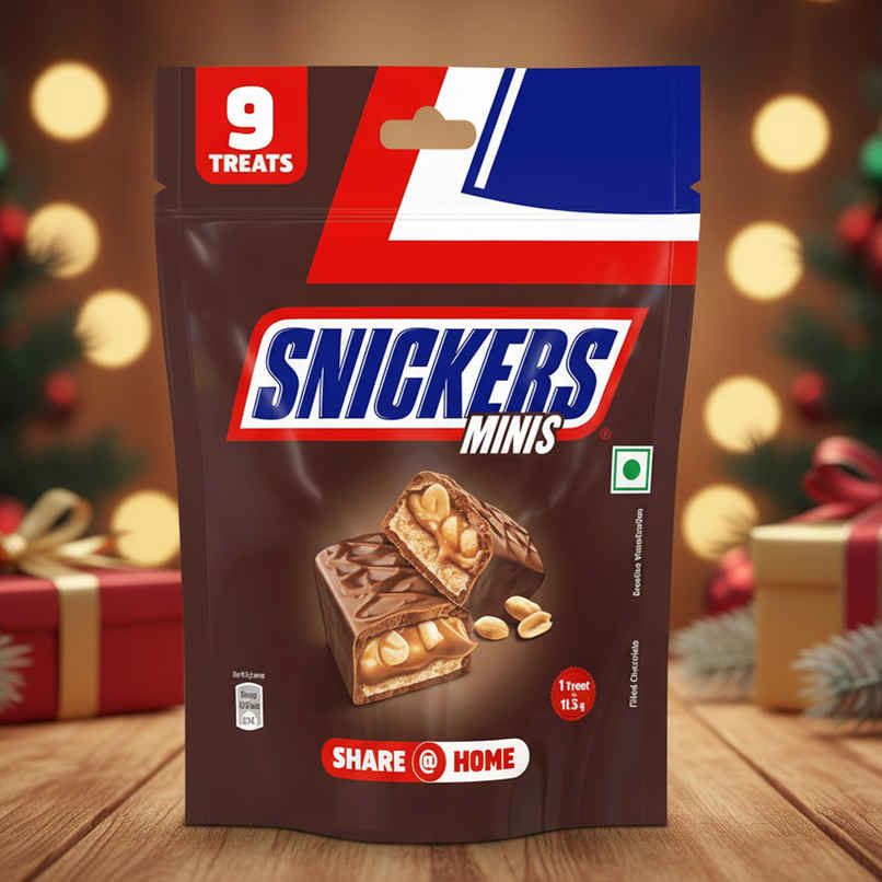 Snickers Minis Chocolate Pack Loaded with Peanuts Nougat & Caramel